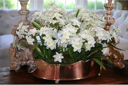 Antique Reproduction Copper English Scalloped Tray
