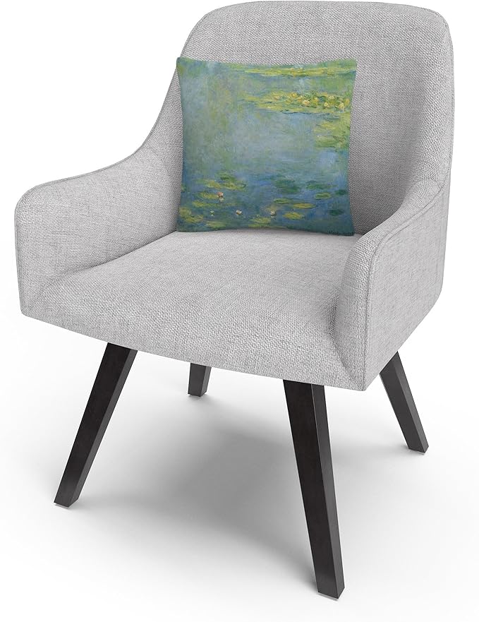 Trademark Fine Art AA00688-PIL1616 Monet 'Waterlilies' Decorative Throw Pillow, 16" x 16", Multicolor