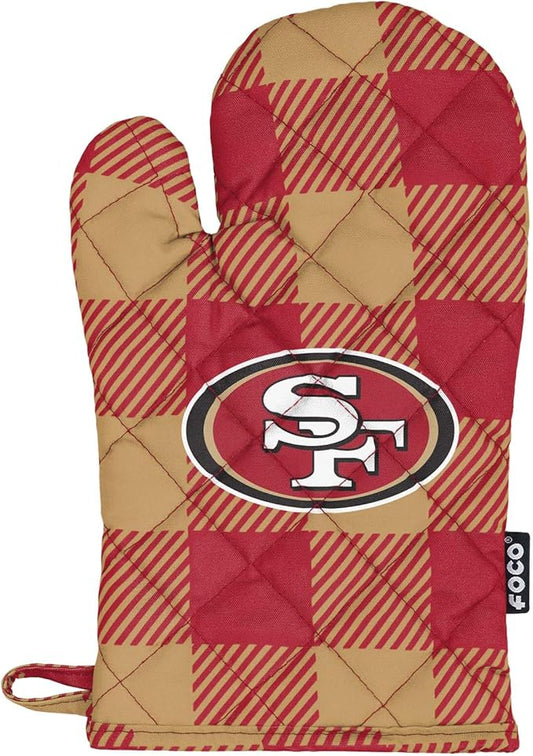 FOCO NFL Unisex-Adult NFL Team Logo Grilling Cooking Chef Gear - Oven Mitt