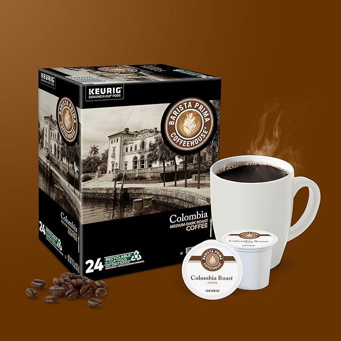 Barista Prima Coffeehouse Colombia Coffee, Keurig Single Serve K-Cup Pods, 96 Count