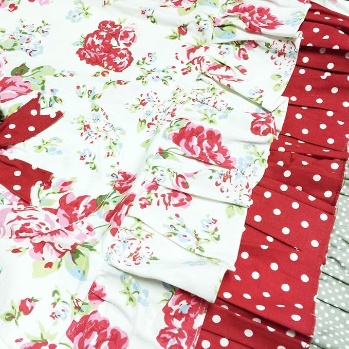Wrapables Mother and Daughter Ruffles and Roses Apron for Baking, Cooking & Crafts, Adult