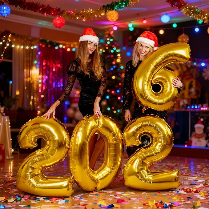 Graduation Decorations 2026-2026 Numbers Gold Balloon 40 Inch - Graduation Party Supplies Favors Decor | Festival Balloon Backdrop Banner Sign - Chinese New Years Decorations 2026