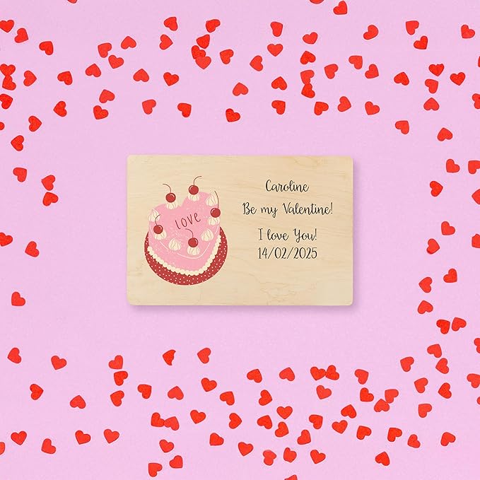 Creative Deco Personalized Wooden Storage Box Valentine Box | 11.8x7.87x5.51in (+-0.5) | Multiple Choice | Hinged Lid Handles Engraving | Unpainted Gift Box | UNSANDED Memory Souvenir Chest
