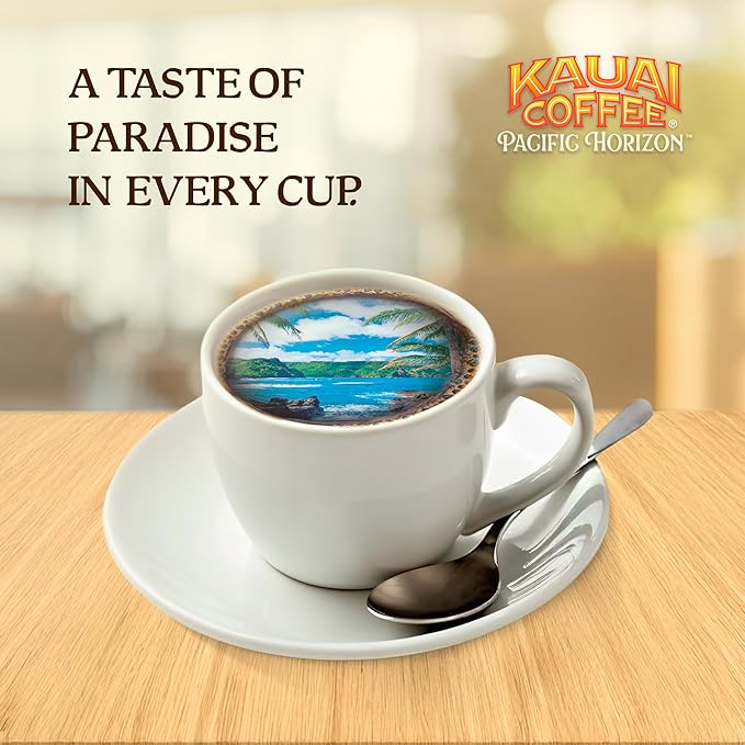 Kauai Coffee K-Cup Pods for Keurig Brewers – Arabica Coffee, 10% Hawaiian – Medium Roast, Savory and Chocolatey Aroma – Mocha Macadamia Nut, 6 Packs of 10 Single Serve K-Cups