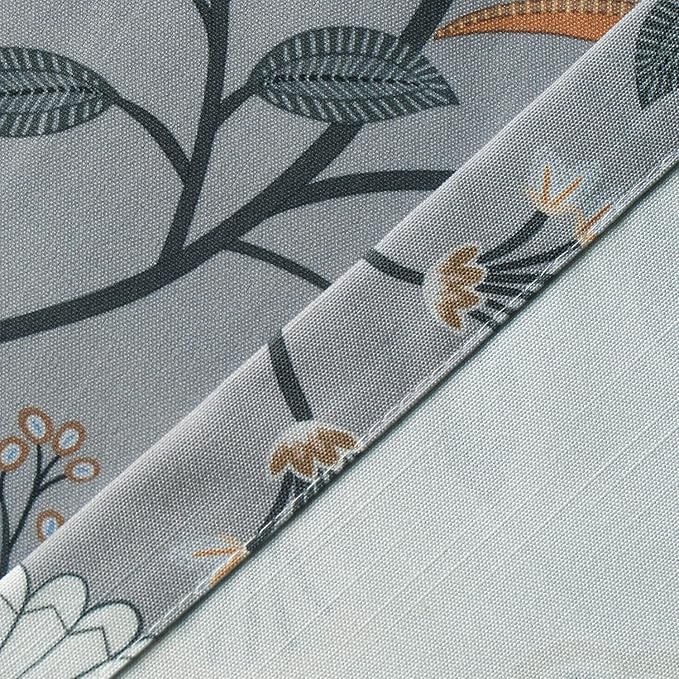 Leeva Kitchen Valances for Windows, 1 Panel Linen Textured Decorative Valance Window Treatment for Farmhouse, Light Filtering Rod Pocket Drapery for Bedroom, W 52 x L 18 Inches