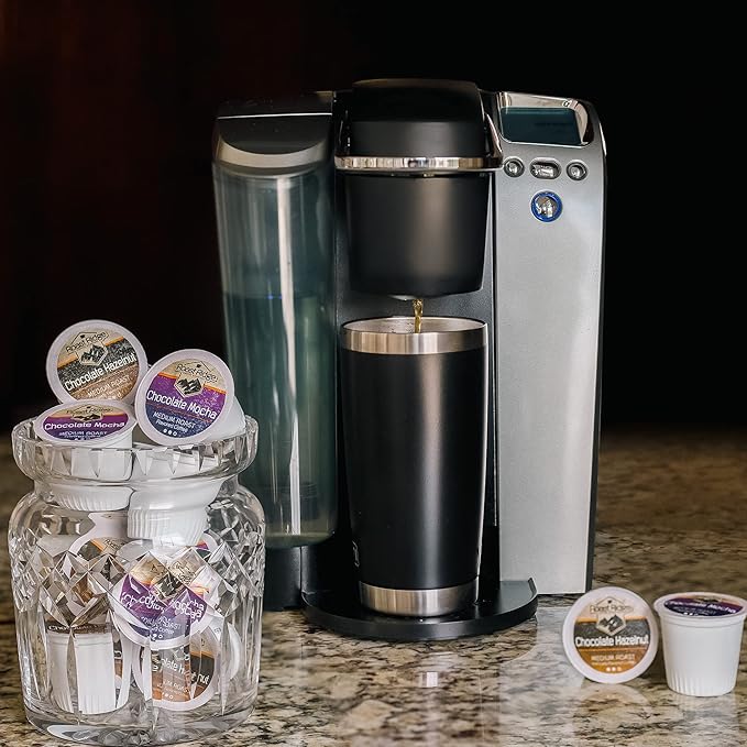 Roast Ridge Single Serve Coffee Pods for Keurig K-Cup Brewers, Variety Pack, Medium Roast, 100 Count (50 Chocolate Mocha, 50 Chocolate Hazelnut)