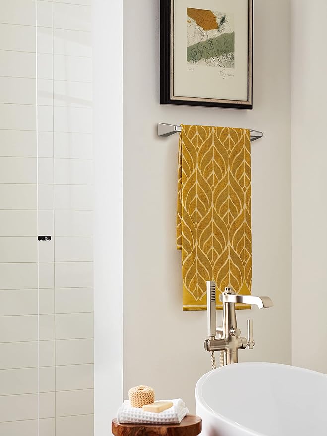 Amerock BH36003G10 | Brushed Nickel Towel Bar | 18 in (457 mm) Towel Rack | Blackrock | Bathroom Towel Holder | Bathroom Hardware | Bath Accessories