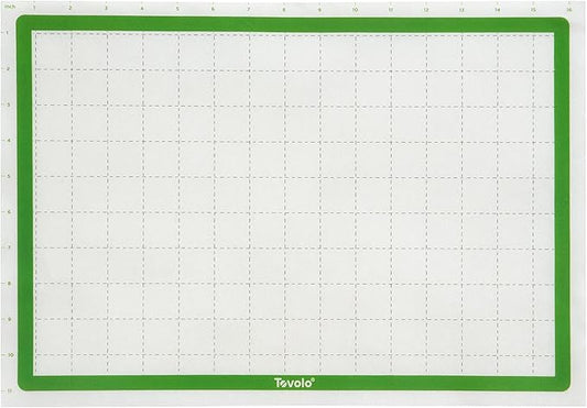 Tovolo TrueBake Silicone Baking Mat Half Sheet with Grid Lines for Baking Cookies Pastry Rolling Dough Cooking, Heavy Duty Heat Resistant Reusable Non Stick BPA Free Bakerware Liner Mat Oven Safe