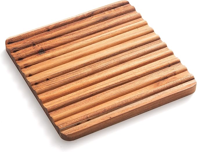 Ironwood Gourmet Sedona Trivet, Set of 2 Acacia Wood Hot Dish Holder