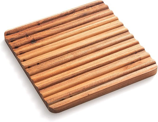 Ironwood Gourmet Sedona Trivet, Set of 2 Acacia Wood Hot Dish Holder