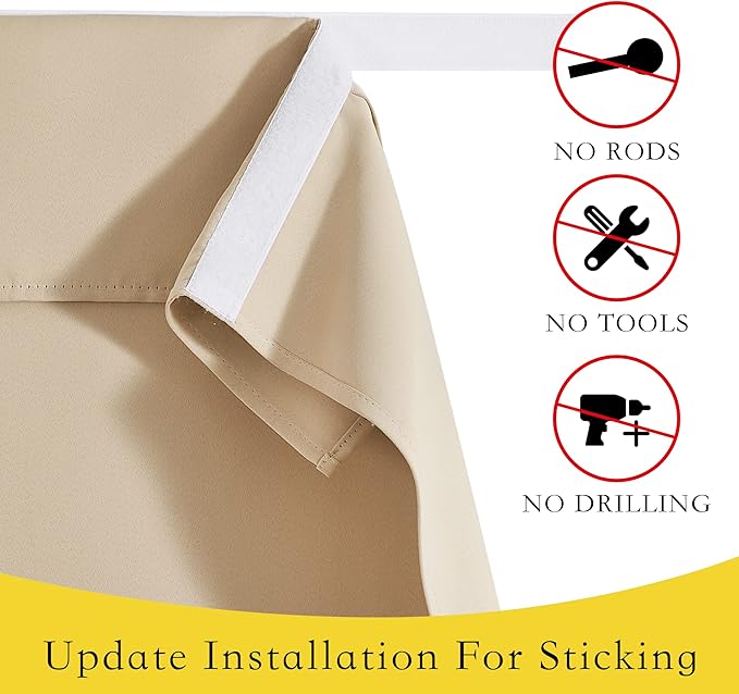 NICETOWN Room Darkening Door Curtains, Thermal Insulated Blackout Blinds for French Door Privacy Assured Short Window Shade for Farmhouse Patio Glass Door, 1 Panel-26 inch X 40 inch Long