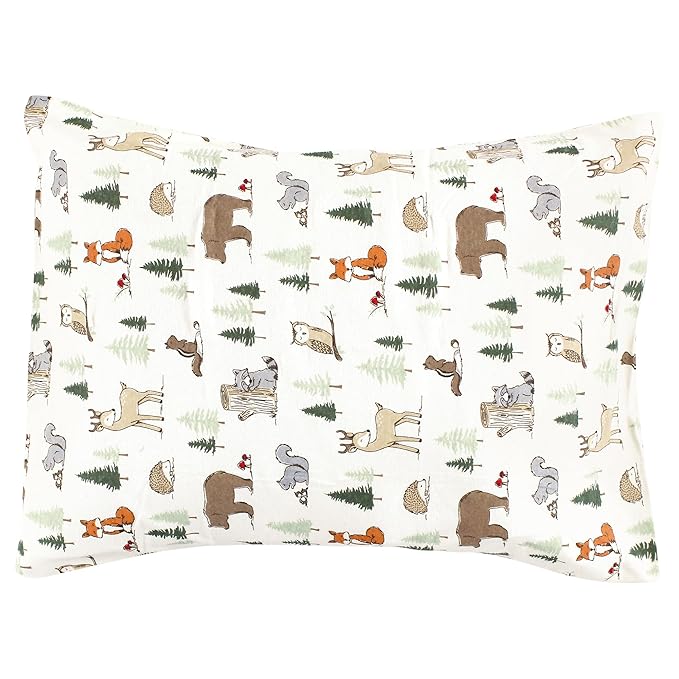Hudson Baby Unisex Baby and Toddler Cotton Toddler Pillow Case, Forest Animals, One Size