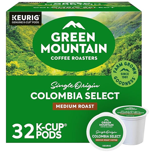 Green Mountain Coffee Roasters Colombia Select Coffee, Keurig Single-Serve K-Cup pods, Medium Roast, 32 Count