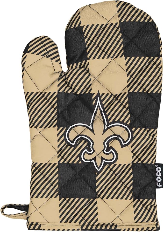 FOCO NFL Unisex-Adult NFL Team Logo Grilling Cooking Chef Gear - Oven Mitt