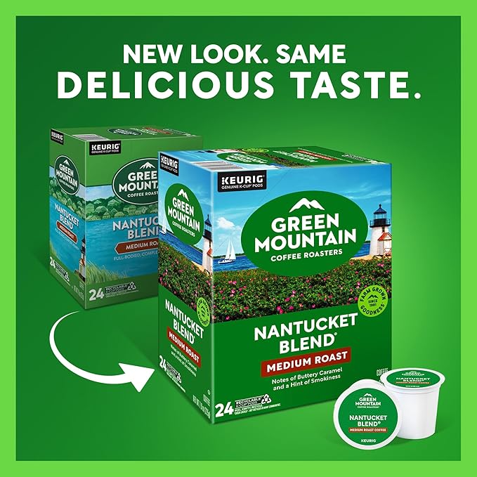 Green Mountain Coffee Nantucket Blend Keurig Single-Serve K-Cup Pods, Medium Roast Coffee, 96 Count