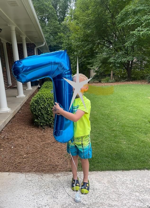 7 Balloon Numbers, 6 7 Birthday Decorations, Six Seven Decoration 40 Inch 7 Balloons for Birthday Party, Dark Blue Number Balloons for 7, 17, 27 Game Competition Wedding Anniversaries Party