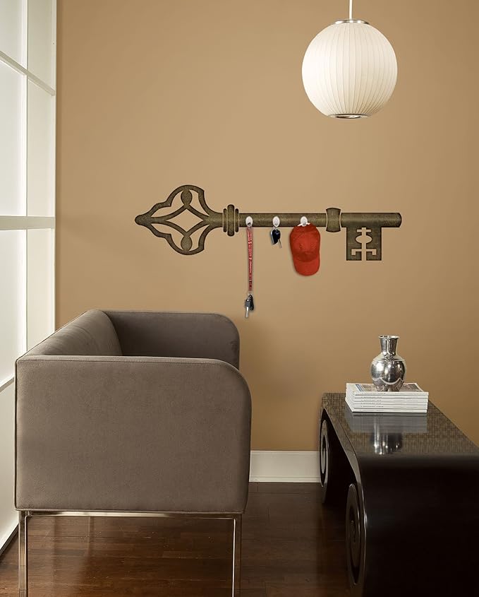 RoomMates Antique Key Peel and Stick Wall Decal W/Hooks