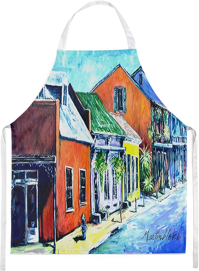 Caroline's Treasures Somewhere Close Apron Cooking Kitchen Server Baking Crafts Gardening for Adult Women Men, Unisex, Large, Multicolor