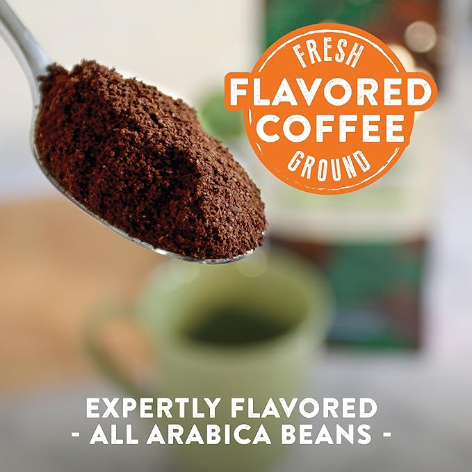 Two Rivers Coffee Junior Mint Flavored Ground Coffee, Perfectly Balanced, Always Smooth, Made with 100% Arabica Beans - Flavor Enhanced, 10 Ounce Bag