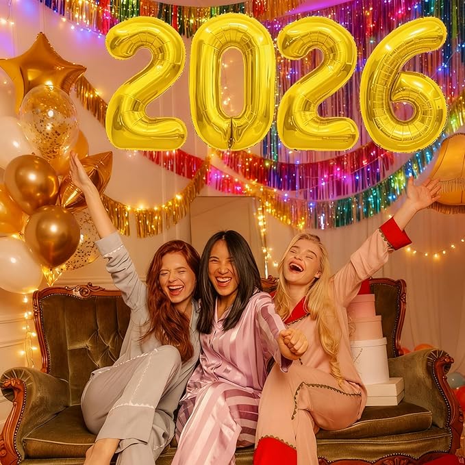 Graduation Decorations 2026-2026 Numbers Gold Balloon 40 Inch - Graduation Party Supplies Favors Decor | Festival Balloon Backdrop Banner Sign - Chinese New Years Decorations 2026