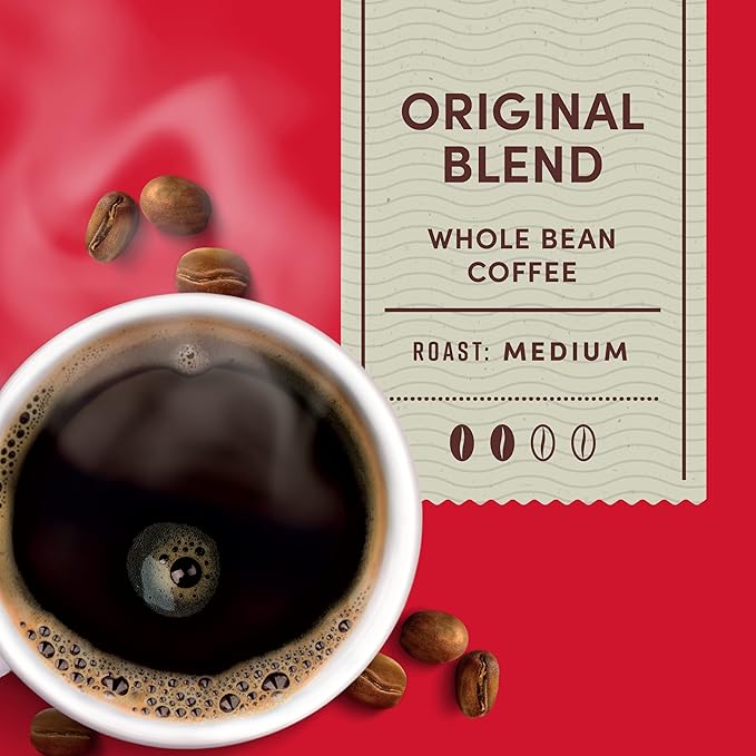 Tim Hortons Coffee, Medium Roast, Whole Bean | 100% Arabica | 12 Ounce Bag | Pack of 2