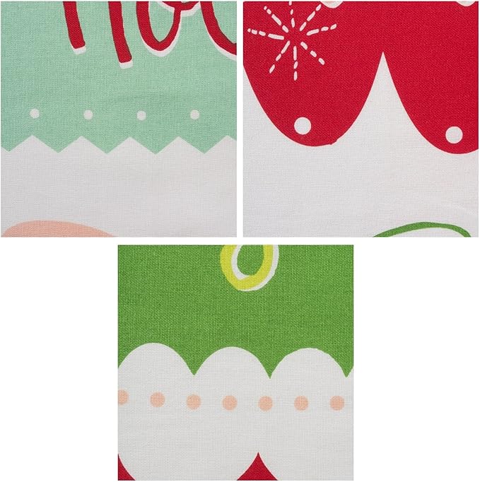DII Holiday Kitchen Towel Set, Christmas Tea Towels for Baking, Cooking & Entertaining 18x28, Winter Wishes, 3 Piece