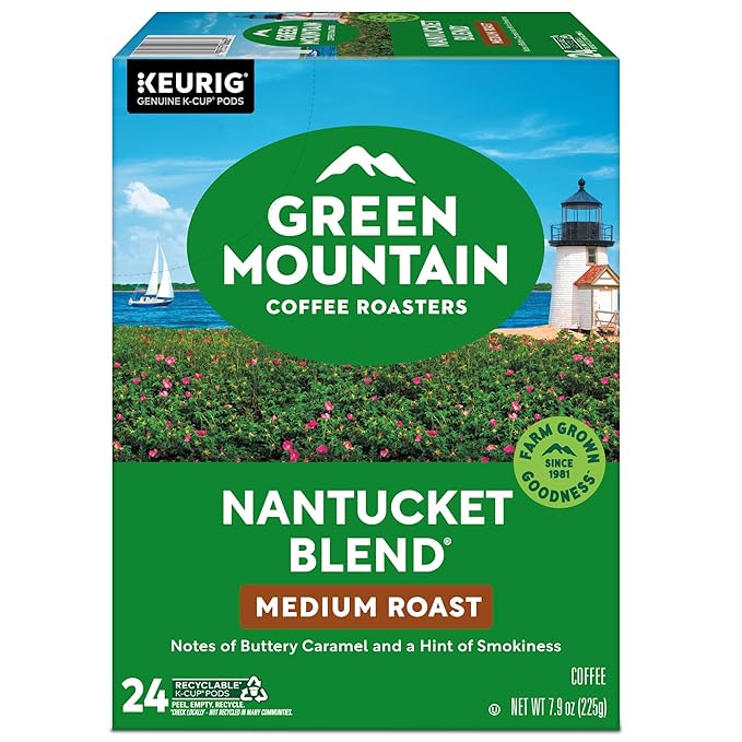Green Mountain Coffee Nantucket Blend Keurig Single-Serve K-Cup Pods, Medium Roast Coffee, 96 Count