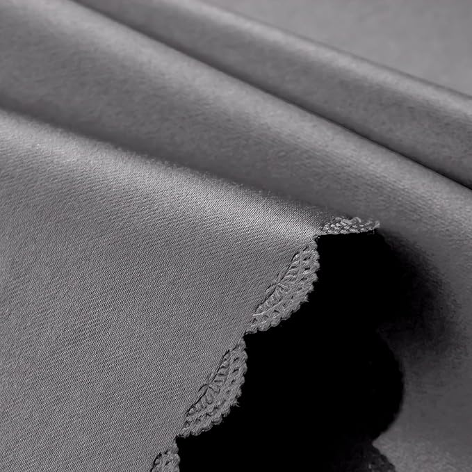 AJAZZ 100% Blackout Self Adhesive Curtains Small Window Short Temporary Blackout Curtains Easy to Install Used for Bedroom Kitchen Window Cover (Dark Grey, 35" W x 54" L) 1 Panel