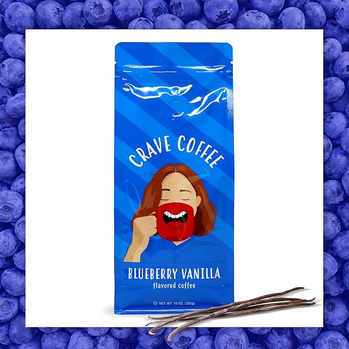 Crave Beverages Flavored Ground Coffee Bag, Assorted Variety Pack – Flavorful and Fun Brew, Made with 100% Arabica Beans - Flavor Enhanced, 10 Oz, Pack of 6