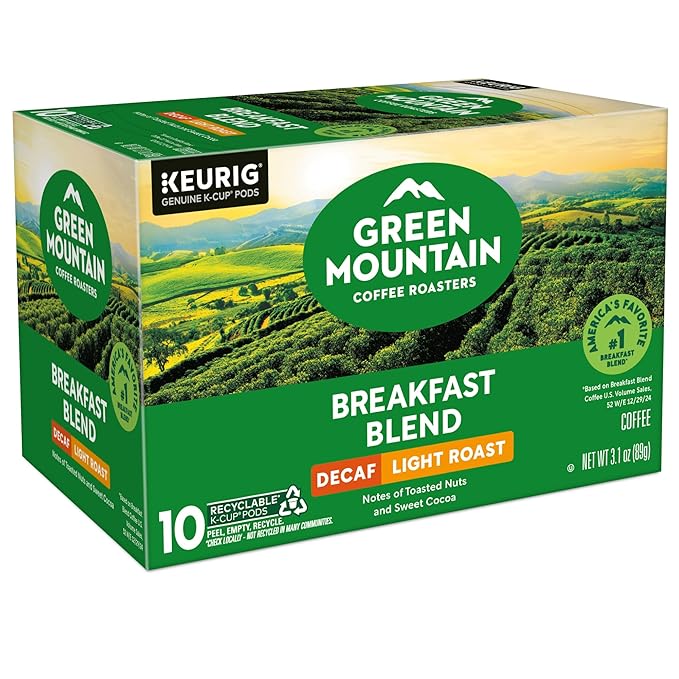 Green Mountain Coffee Roasters® Breakfast Blend Decaf, 60ct