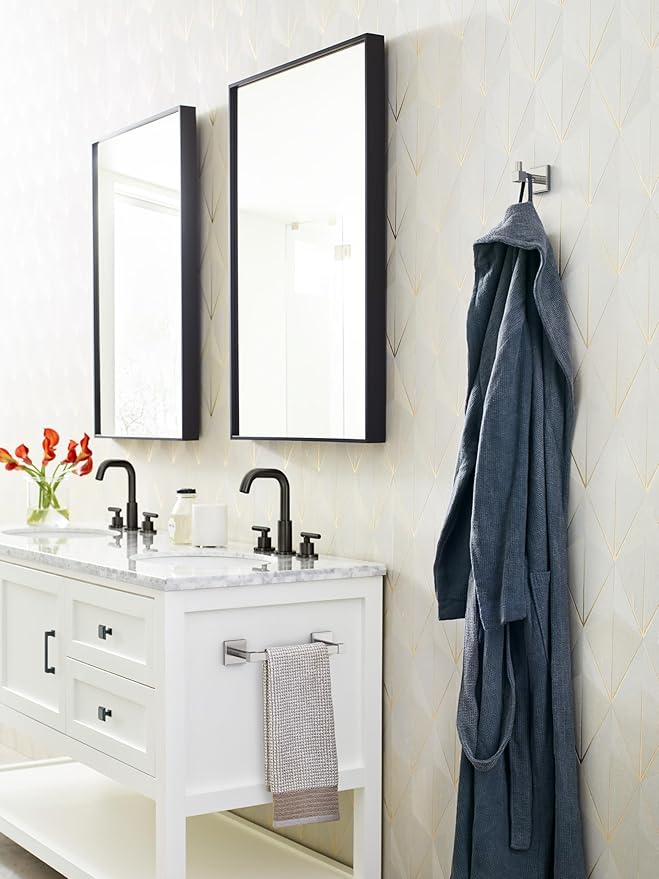 Amerock Appoint Chrome 8 inch (203mm) Towel Bar, BH3607526