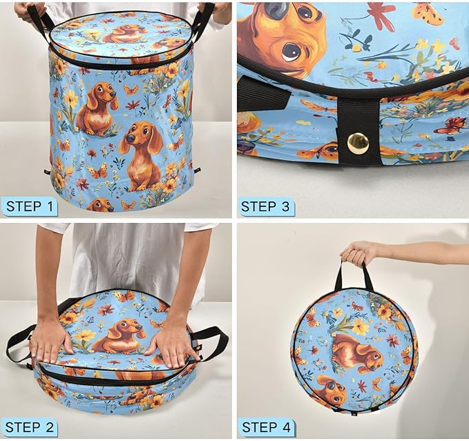 Cute Cartoon Rainbows laundry basket foldable and waterproof pantry baskets with sturdy handle organizing organize utility for room kids nursery bolsas para lavar ropa