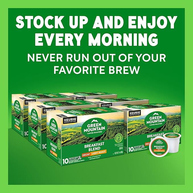 Green Mountain Coffee Roasters® Breakfast Blend Decaf, 60ct