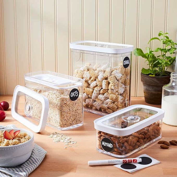 ZWILLING Fresh & Save Cube Box, Plastic, Airtight Dry Food Storage Container, Medium X-Tall Cube, 3M Container, 3-qt