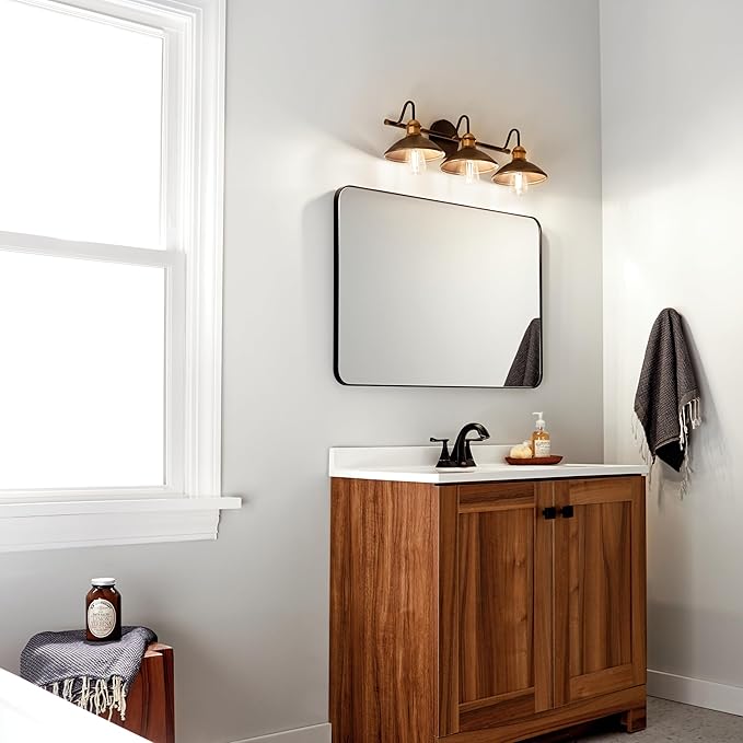 Kichler Lighting Clyde 26.25" 3 Light Vanity Light in Olde Bronze®
