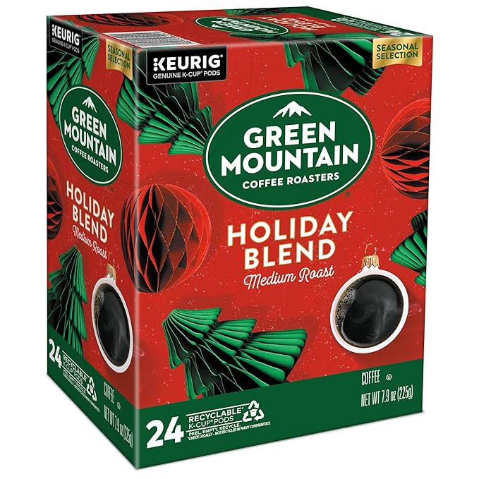 Green Mountain Coffee Roasters Holiday Blend, Keurig Single Serve K-Cup Pods, 96 Count