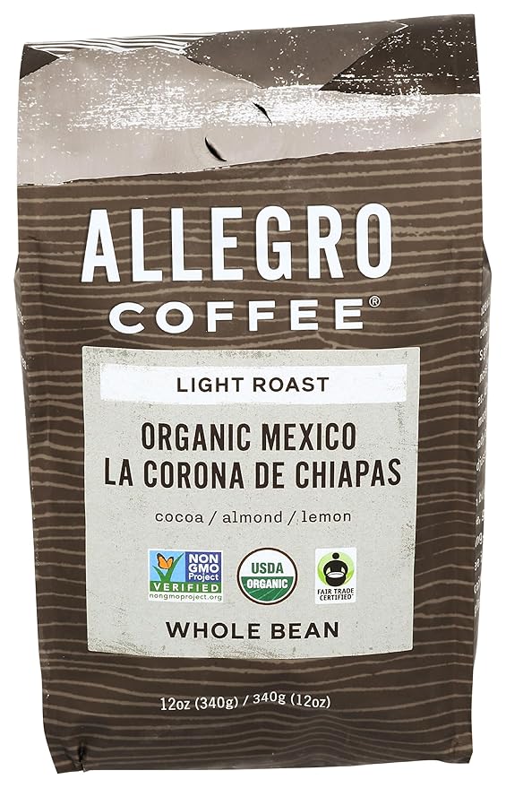 Allegro Coffee, Coffee Mexico Whole Bean Organic, 12 Ounce
