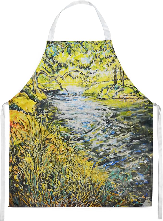 Caroline's Treasures At The Grand Hotel Apron Cooking Kitchen Server Baking Crafts Gardening for Adult Women Men, Unisex, Large, Multicolor
