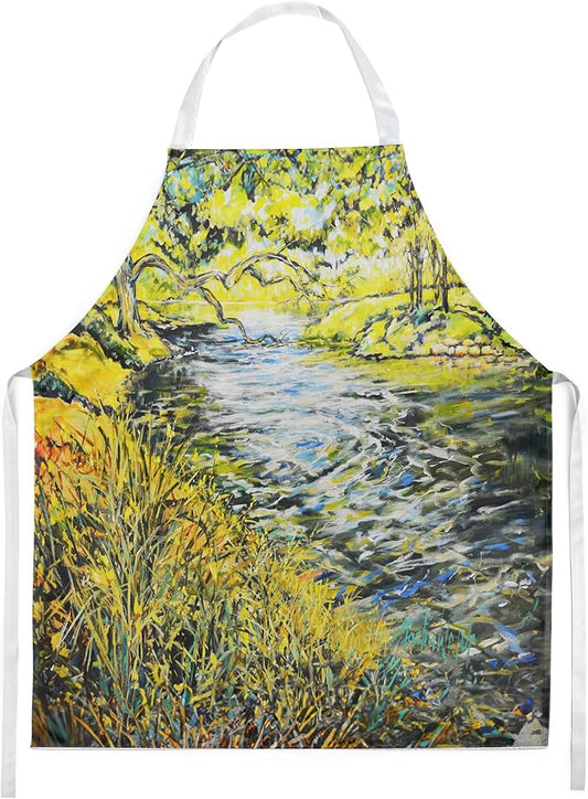 Caroline's Treasures At The Grand Hotel Apron Cooking Kitchen Server Baking Crafts Gardening for Adult Women Men, Unisex, Large, Multicolor