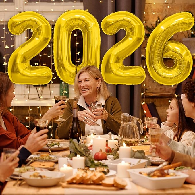 2026 Balloons Gold,40 inch 2026 Foil Balloons,Graduation Decorations 2026,Mylar 2026 Balloon for 2026 New Years Decorations,Large 2026 Balloon Numbers for New Years Eve Party Supplies 2026 Grad Decor
