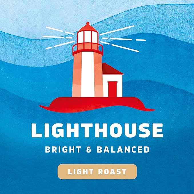 Seattle’s Best Coffee, Light Roast K-Cup Coffee Pods, Lighthouse, Arabica, 4 Boxes (96 Pods Total)