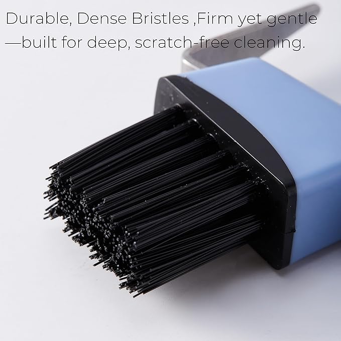Waffle Maker Cleaning Brush - Waffle Iron Cleaner with Scraper Hook | Deep Clean Kitchen Appliance, Griddle, Panini Press, Electric Grill, Sandwich Maker, Crepe Maker & Cast Iron Cookware