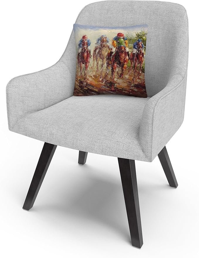 Trademark Fine Art Rio 'Kentucky Derby' 16 X 16 Decorative Throw Pillow