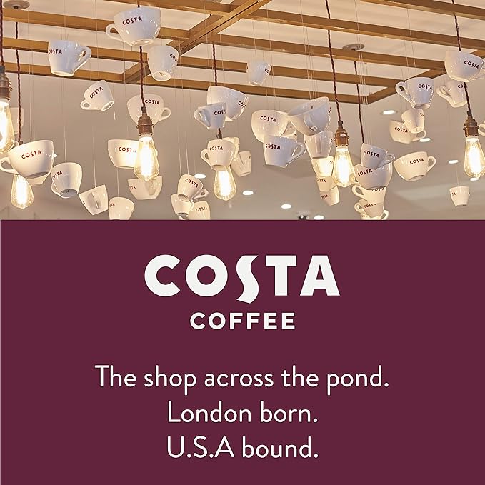 Costa Coffee Ground Coffee, Signature Blend Medium Roast, 12oz each, Rainforest Alliance Certified (Pack of 3)