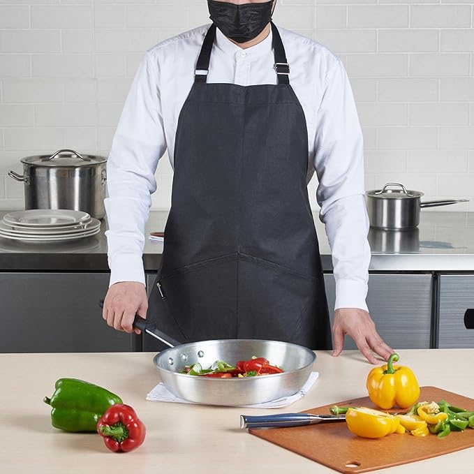 Restaurantware-RW Base Bib Aprons, 100 Server Aprons With 3 Pockets