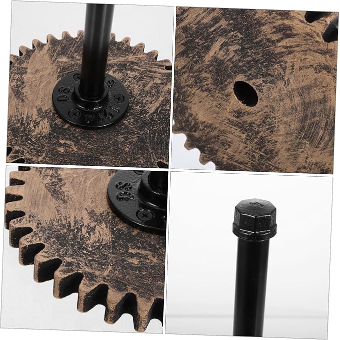 Metal Paper Towel Holder Stand Vintage Industrial Style Iron Dispenser for Paper Towel and Wrap Easy to Install Kitchen Organizer for Use