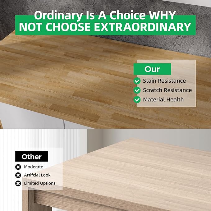 Butcher Block Countertop Wood Tabletop – 1FT Solid Unfinished Butcher Block Cutting Board 12"x7.5"x0.5" Small Hardwood Slab for Kitchen Prep, DIY Crafts, Shelves, Desk Top & Home Projects