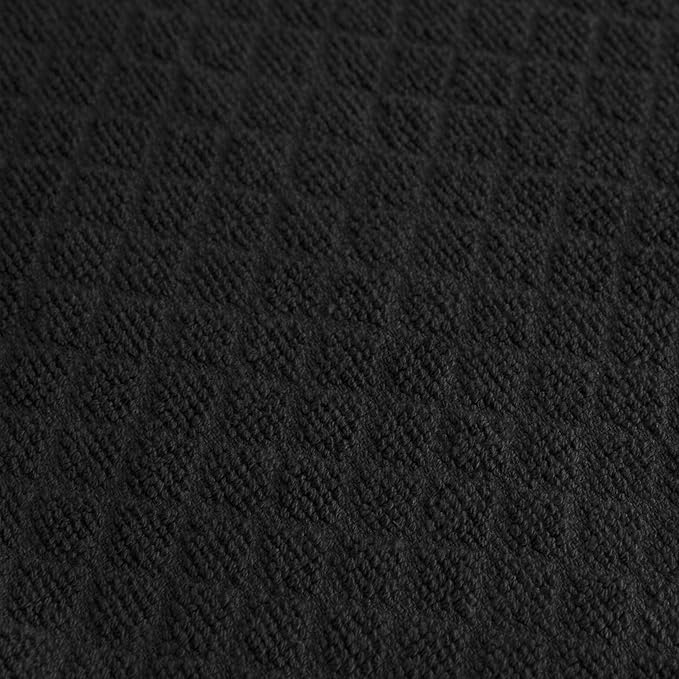 Ritz Premium Hook and Hang Towel, (2-Pack), 18" x 28", Long-Lasting Durable Rubber Hook, Highly Absorbent Super Soft Hand Cloths for Kitchen, Bathroom, Laundry Room, Black