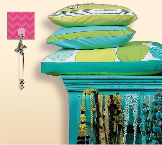 RoomMates RMK2213HK Pink Chevron Magic Hook