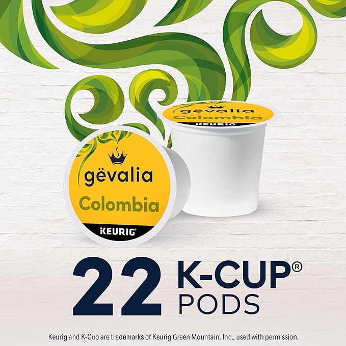 Gevalia Colombia Medium Roast K-Cup Coffee Pods, 22 ct Box